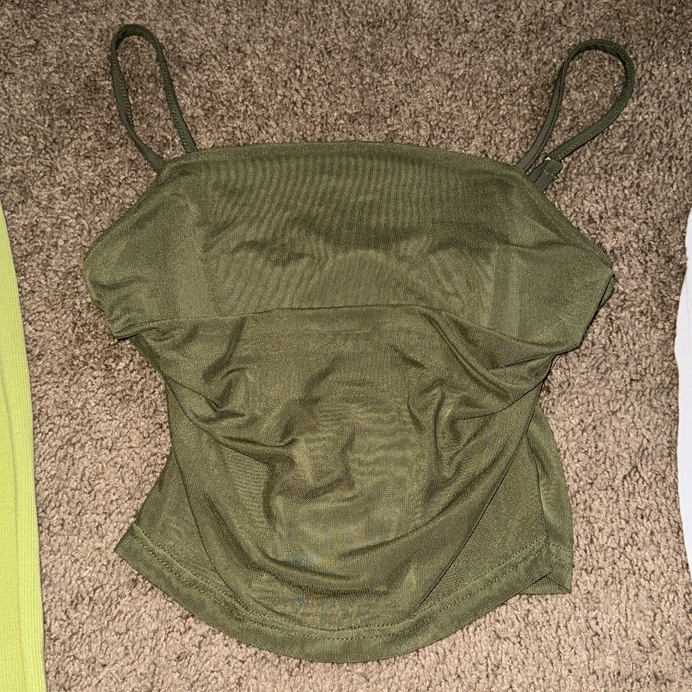 Green tank top